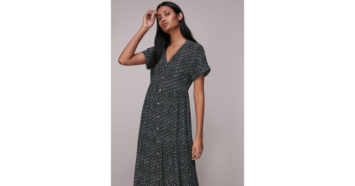 Whistles Synthetic Geo Print Tiered 