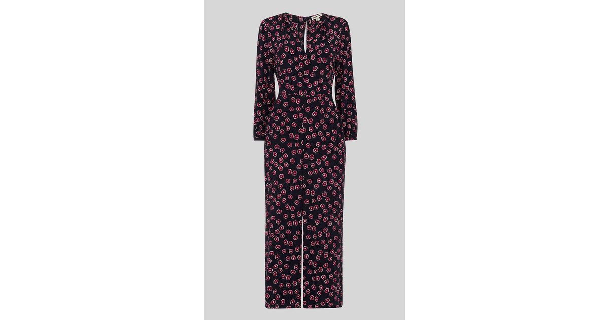 whistles lenno print jumpsuit