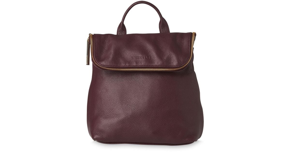 whistles leather backpack