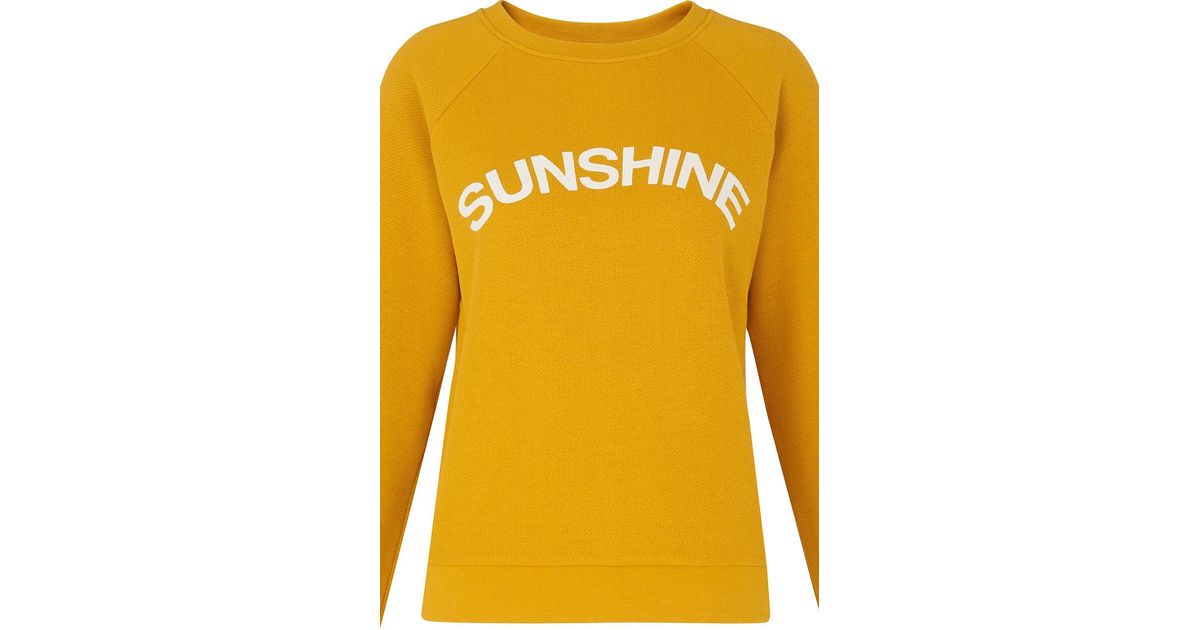 whistles yellow saturday sweatshirt