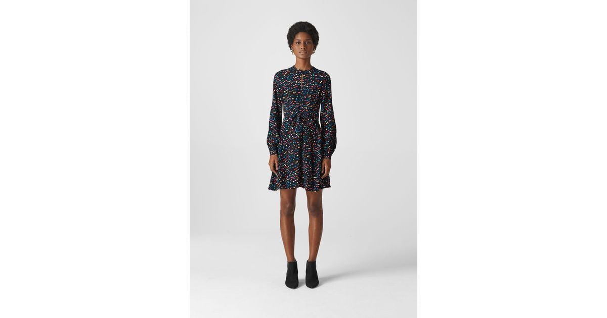 whistles pearl fiesta print dress