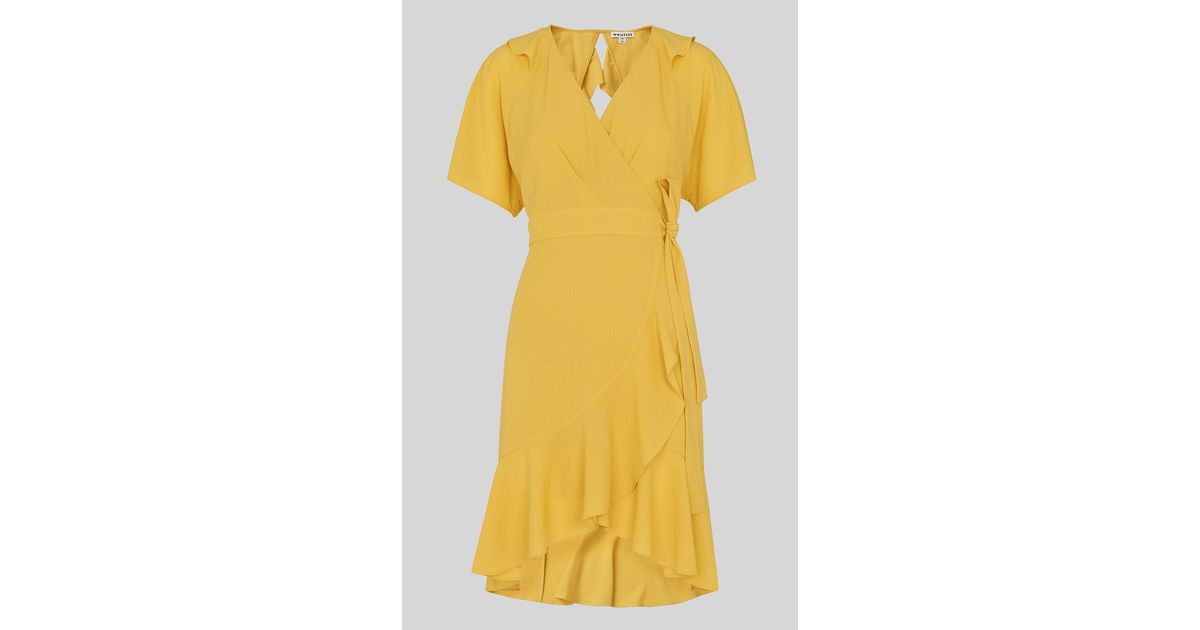 whistles abigail frill wrap dress