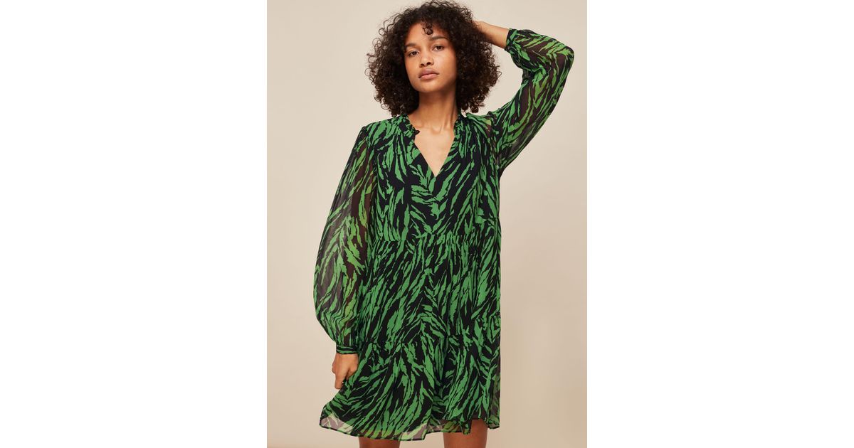 Whistles Synthetic Zebra Stripe Trapeze 