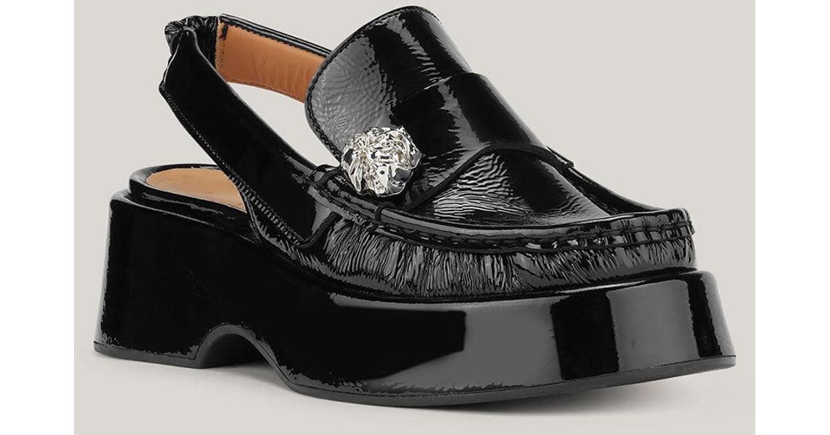 ganni slingback loafer