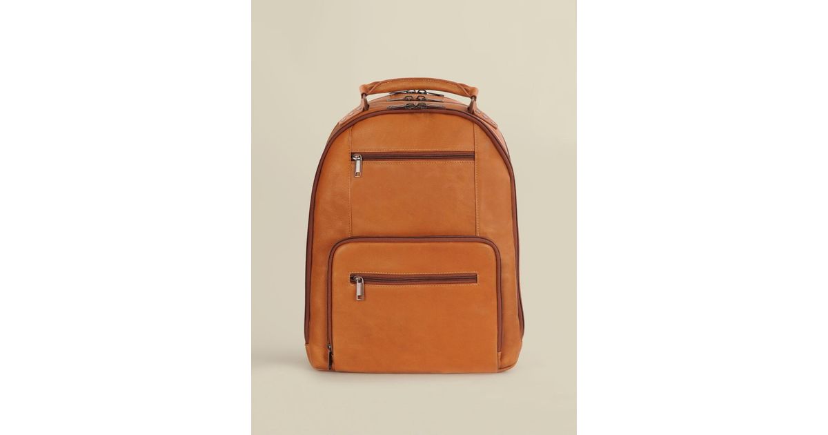 Steve Leather Laptop Backpack