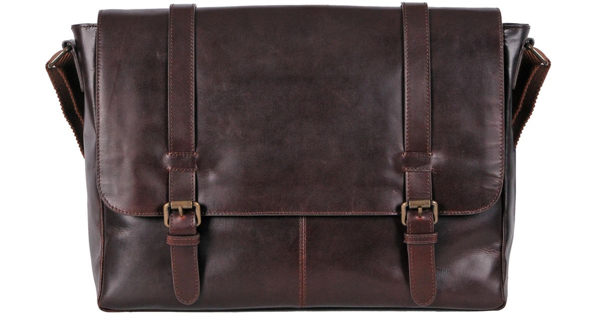 Lyst Wilsons Leather Dakota Skinny Strap Messenger Bag In Lyst Wilsons Leather Dakota Skinny Strap Messenger Bag In Brown For Men