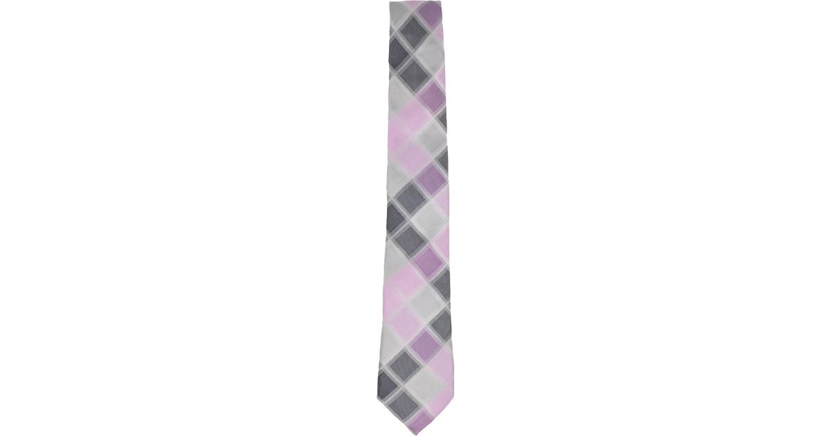 lords of harlech Silk Archie Pink Tie for Men - Lyst