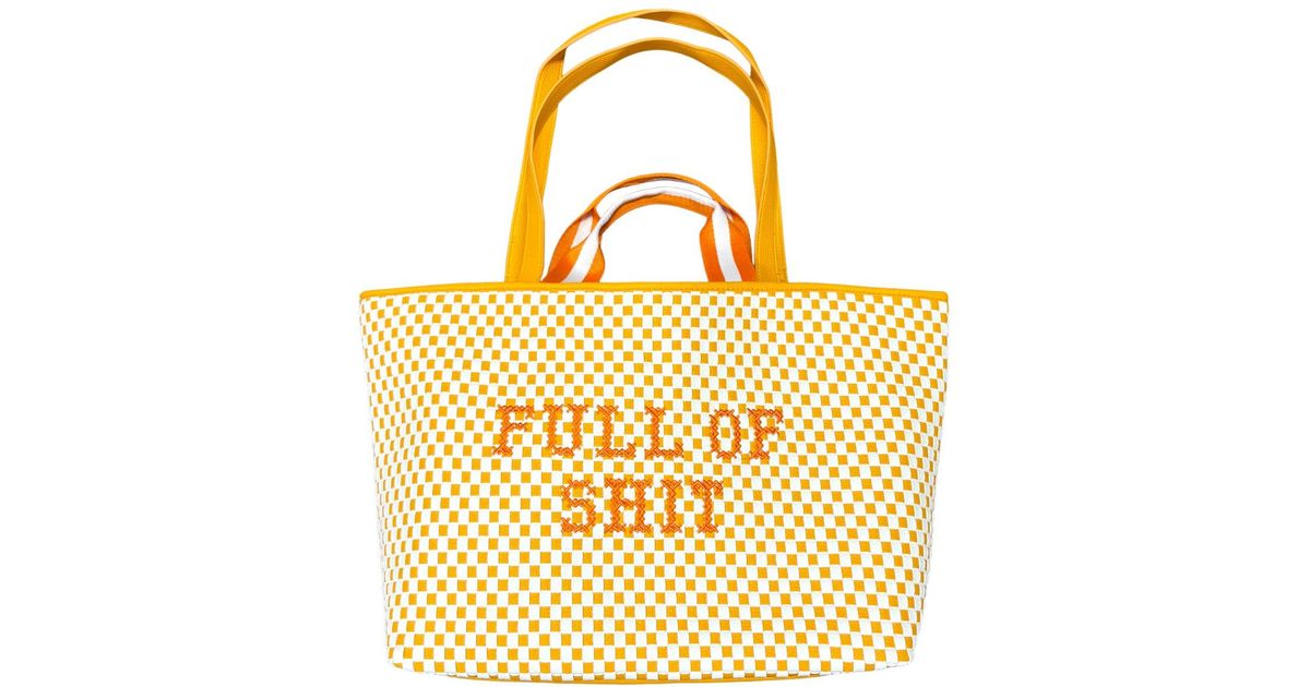Lilly Loves Full Of Shit Bag in Metallic | Lyst