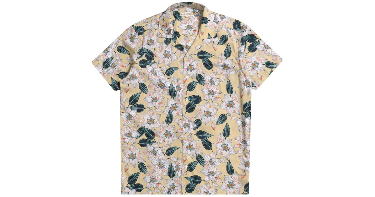 Far Afield Cotton Stachio S/s Shirt for Men | Lyst