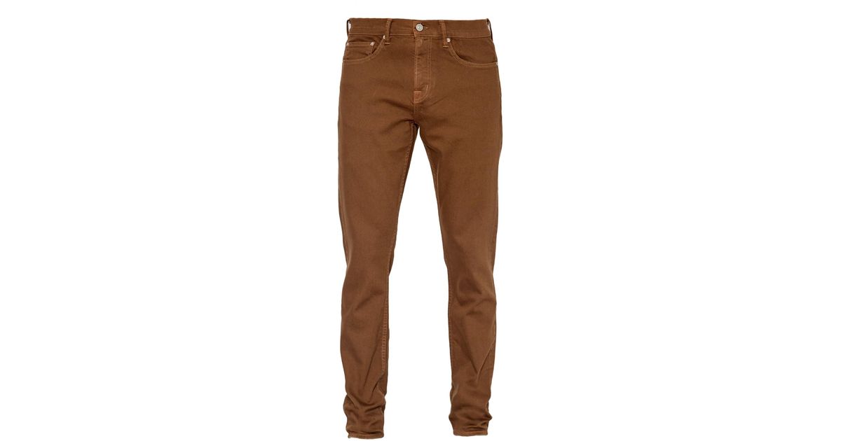 Noend Denim Denim Men's Harrison Stretch Skinny Jeans In Oak in Brown