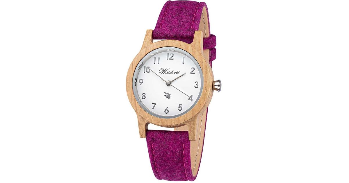 Waidzeit Barrique Alpine Watch With Merino Wool Strap in Purple | Lyst