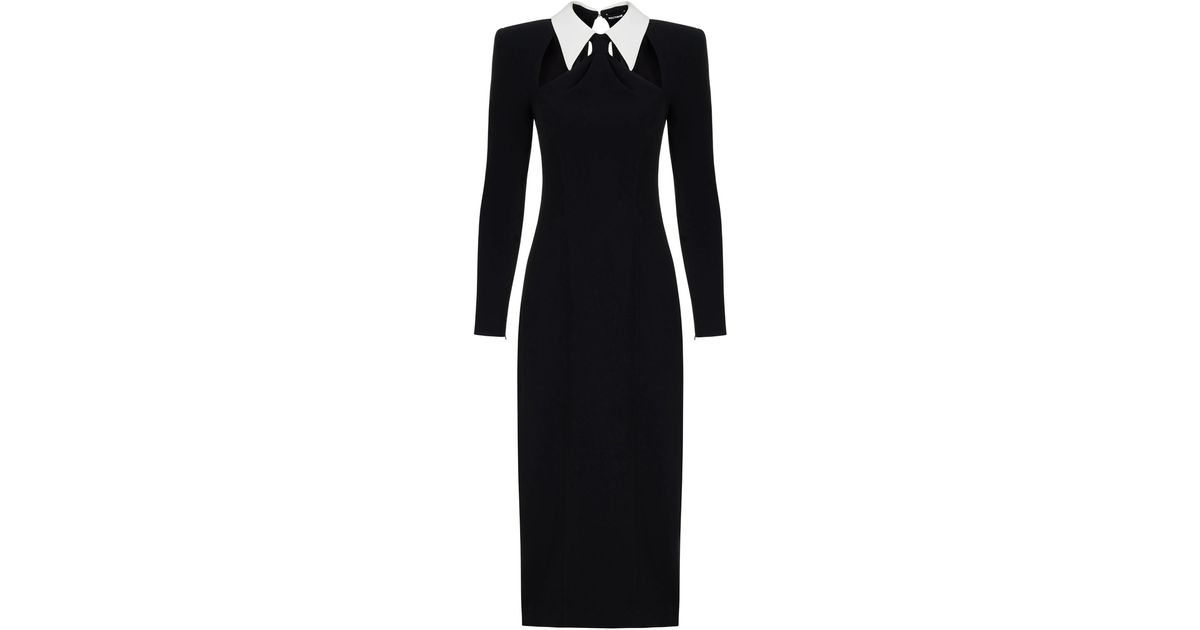 nocturne tie collar midi dress Women's Nocturne Dresses