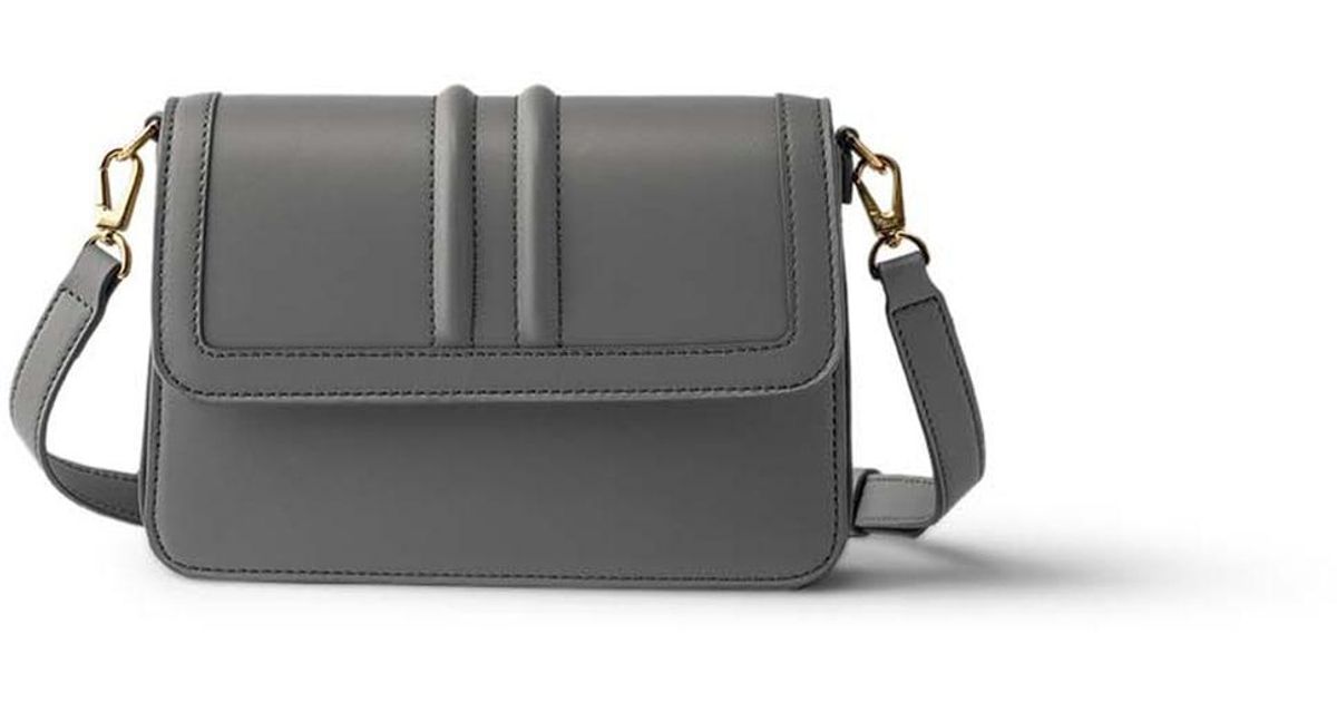 Agcf Stella Crossbody Bag Stone in Gray | Lyst