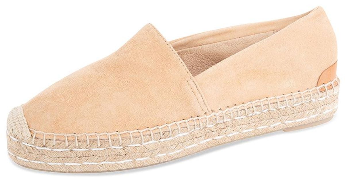 Patricia Green Suede Abigail Slip On Espadrille Camel in Natural | Lyst