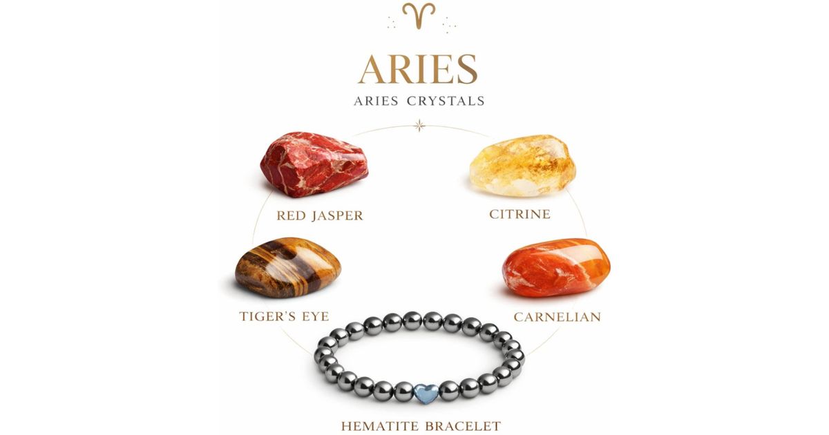 Mineralgems•Studio Aries Zodiac Crystal Box in White | Lyst