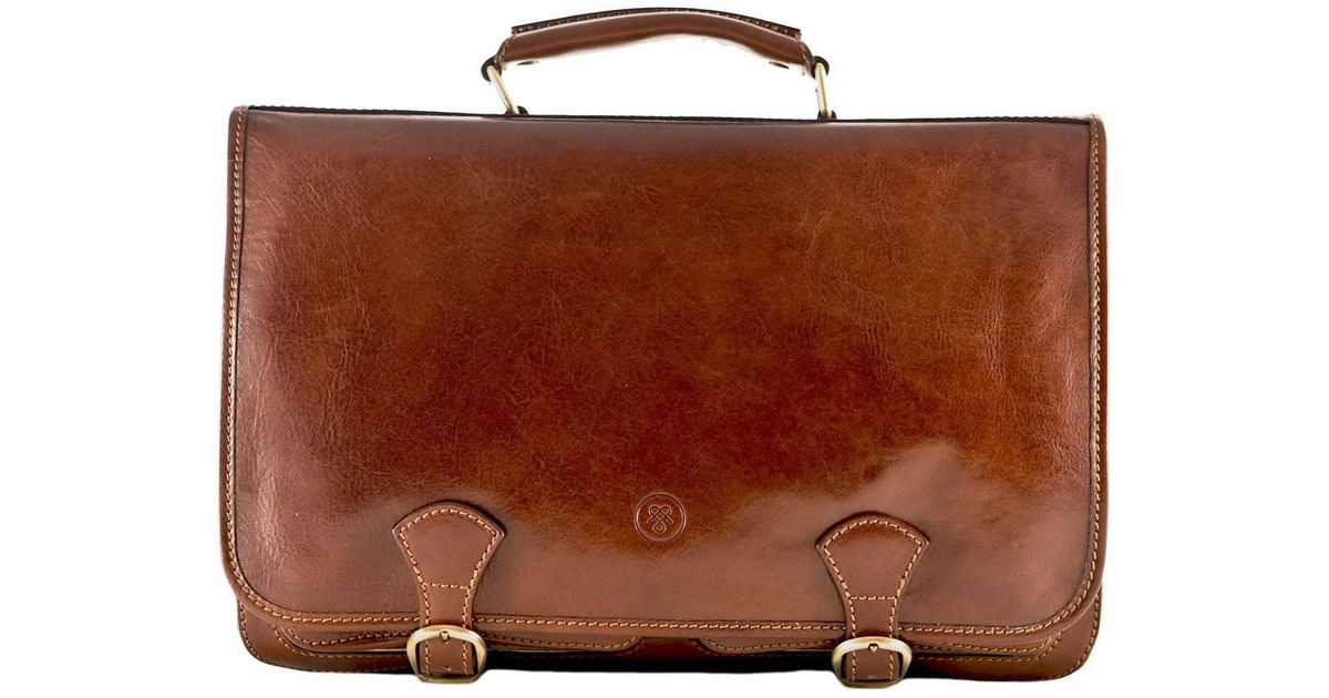 Italian leather satchel Clearance