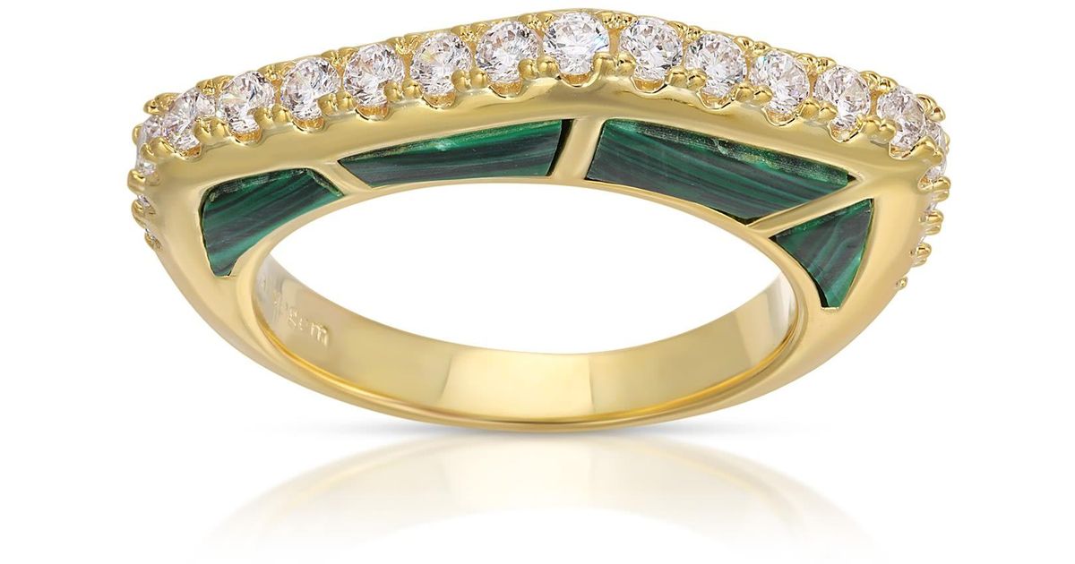 Native Gem Enigma Ring in Metallic Lyst