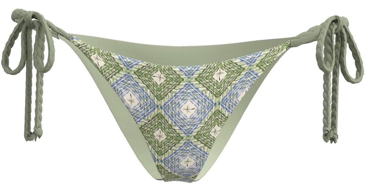 Blackbough Swim Dana String Cheeky Bottoms Sampieri in Green | Lyst UK