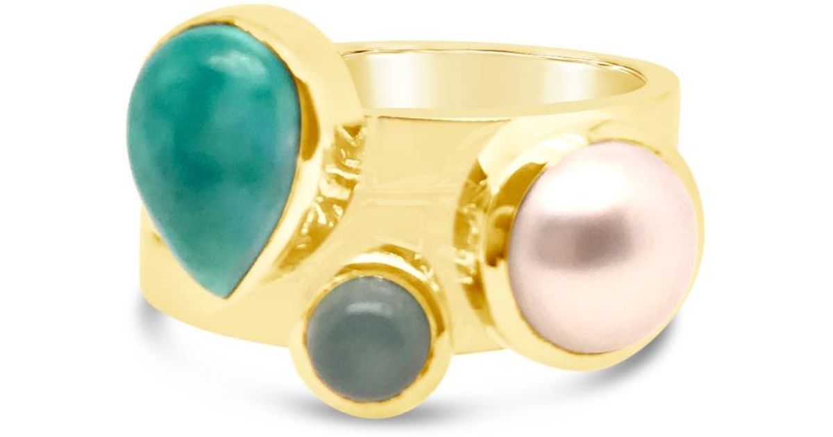 Gem Bazaar Jewellery Geo in Yellow Lyst