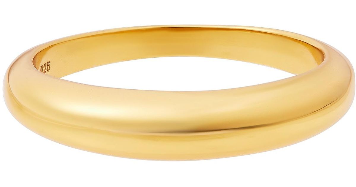 Cartilage Cartel Mini Dome Ring in Yellow Lyst