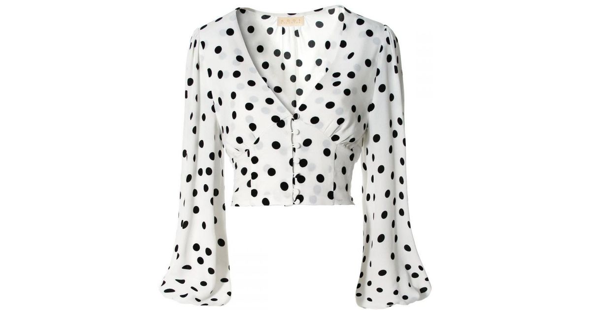 Aggi AGGI by HALEWSKI Alicia Bit Of Blouse in White | Lyst