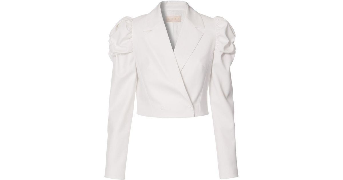 Aggi AGGI by HALEWSKI Naya Aesthetic Short Blazer With Puffed Sleeves in ...