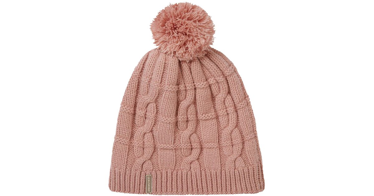 Classic Cable Knit Pom Pom Hat in Soft Pink | Northern Classics