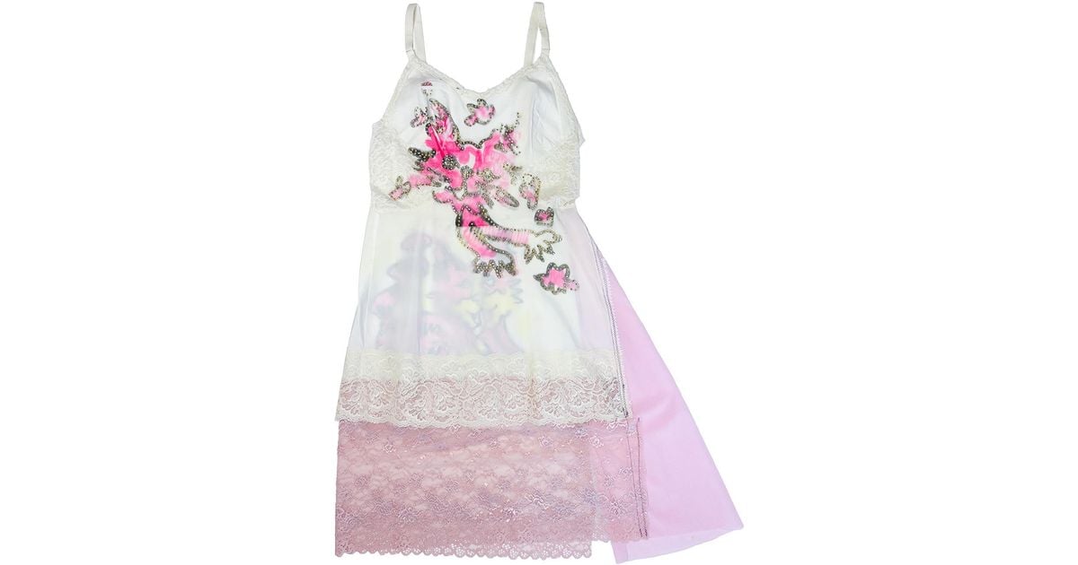 Acid Cat Kitty Sparkle Slip in Pink | Lyst UK