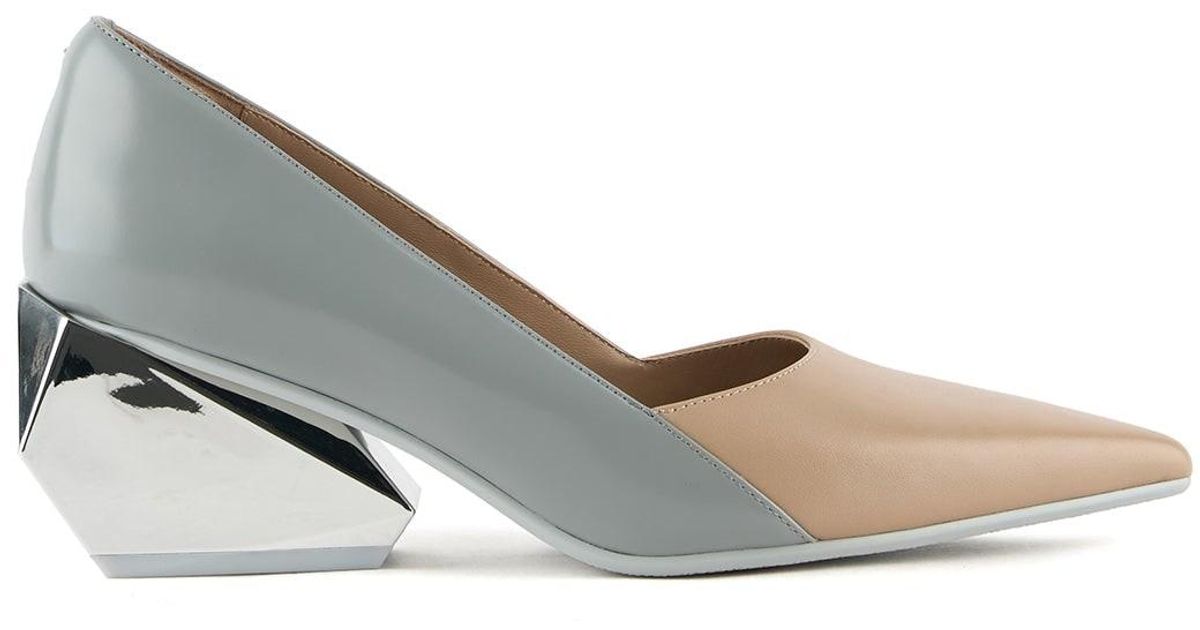 United Nude Neutrals Ricky Pump Mid in Metallic | Lyst