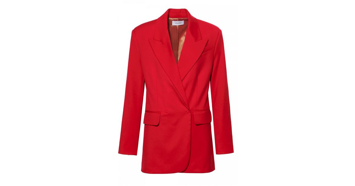 Aggi AGGI by HALEWSKI Blair Oversized Blazer in Red | Lyst