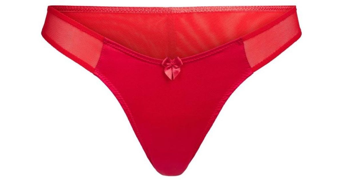 Gasque Scarlett Gasque Tallulah Knicker in Red | Lyst