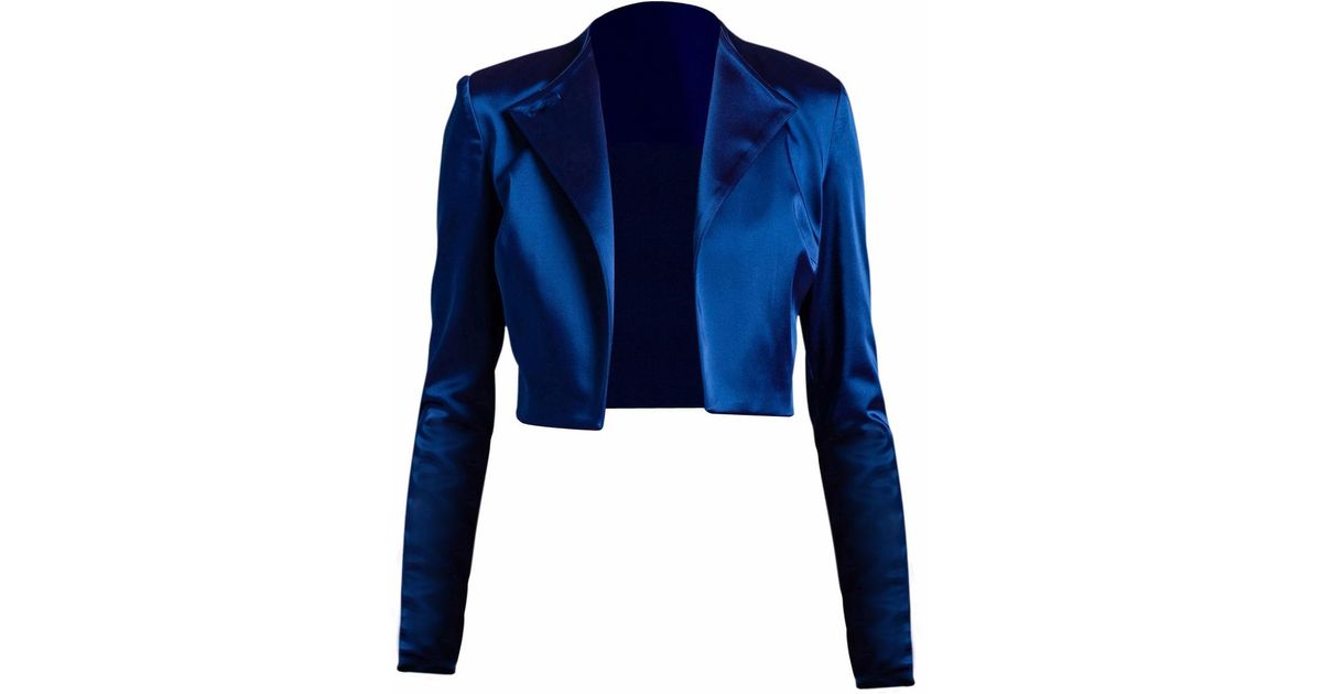 blue satin coat