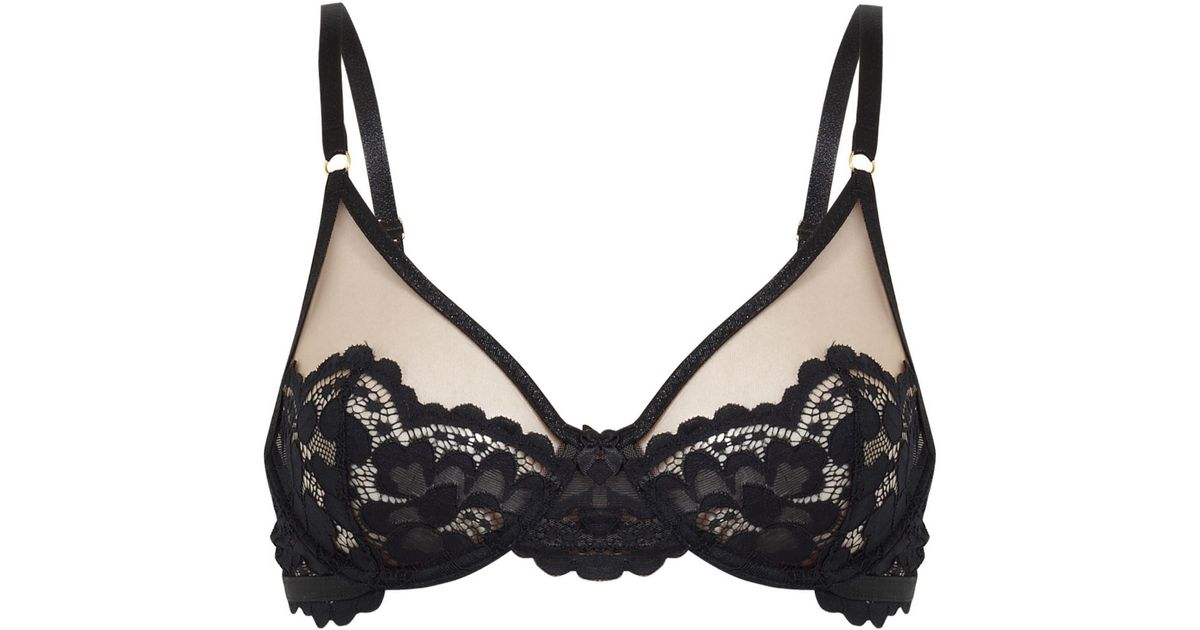 Perilla Lingerie Neutrals Giselle Skin Bra in Black Lyst UK