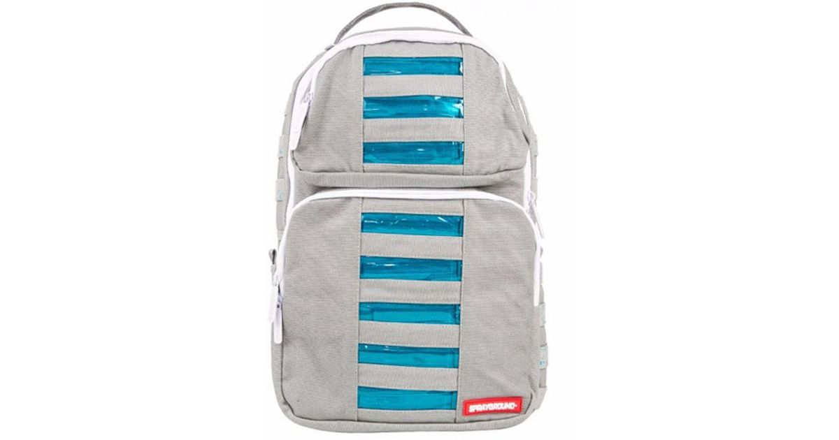 Sprayground Canvas Bag To The Future Lightup Led Trooper in White Lyst Australia