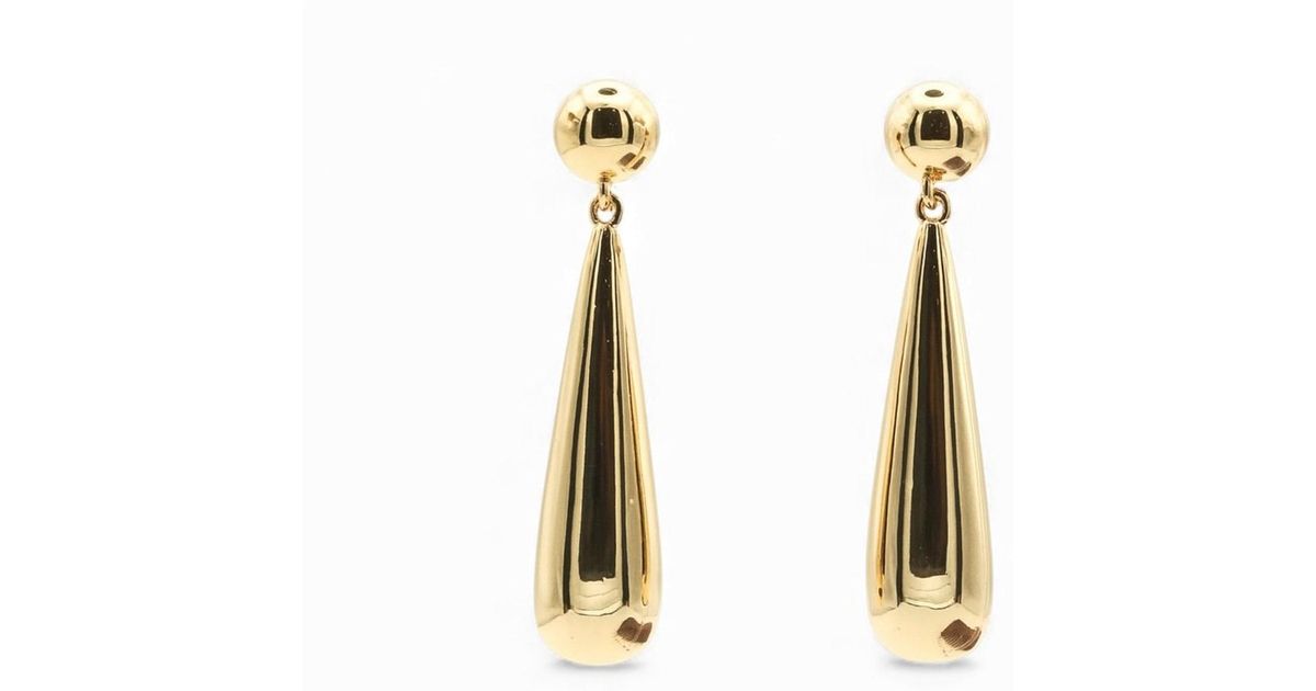 Miss Cecilia Solace Drop Earrings in Metallic | Lyst