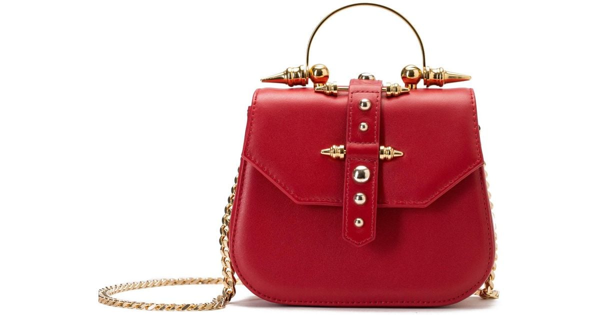 red and gold bag
