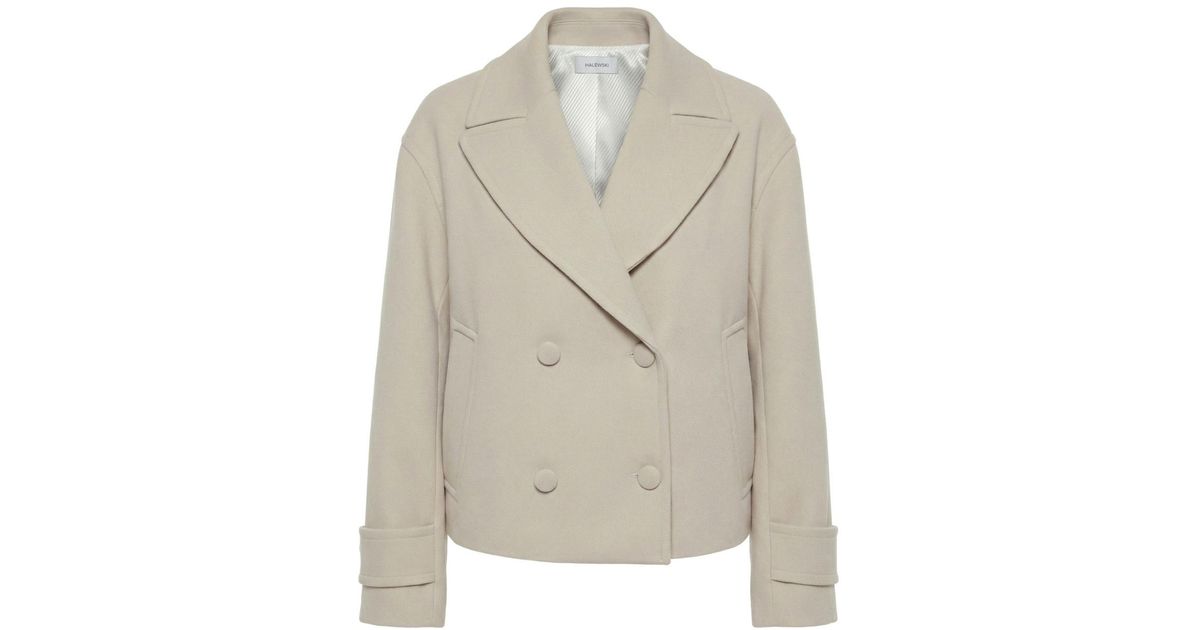 Aggi AGGI by HALEWSKI Neutrals Lorena Jacket in Natural | Lyst UK