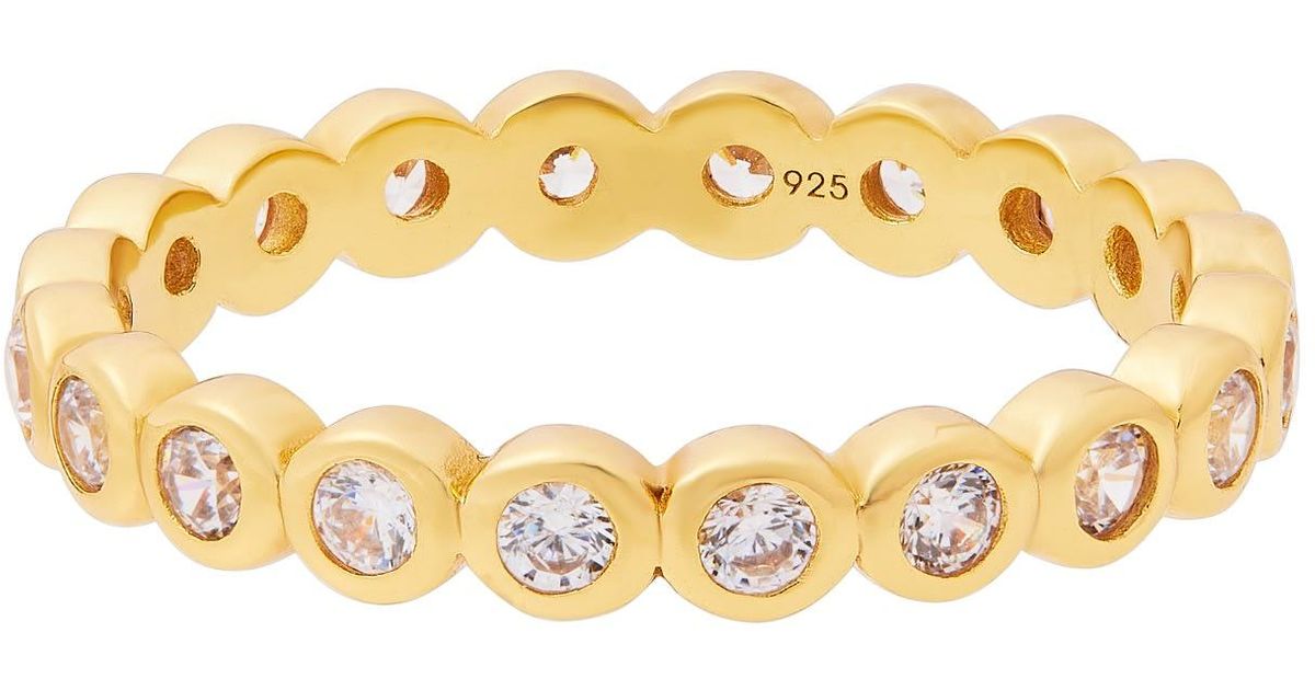 Cartilage Cartel Bezel Ring in Metallic Lyst