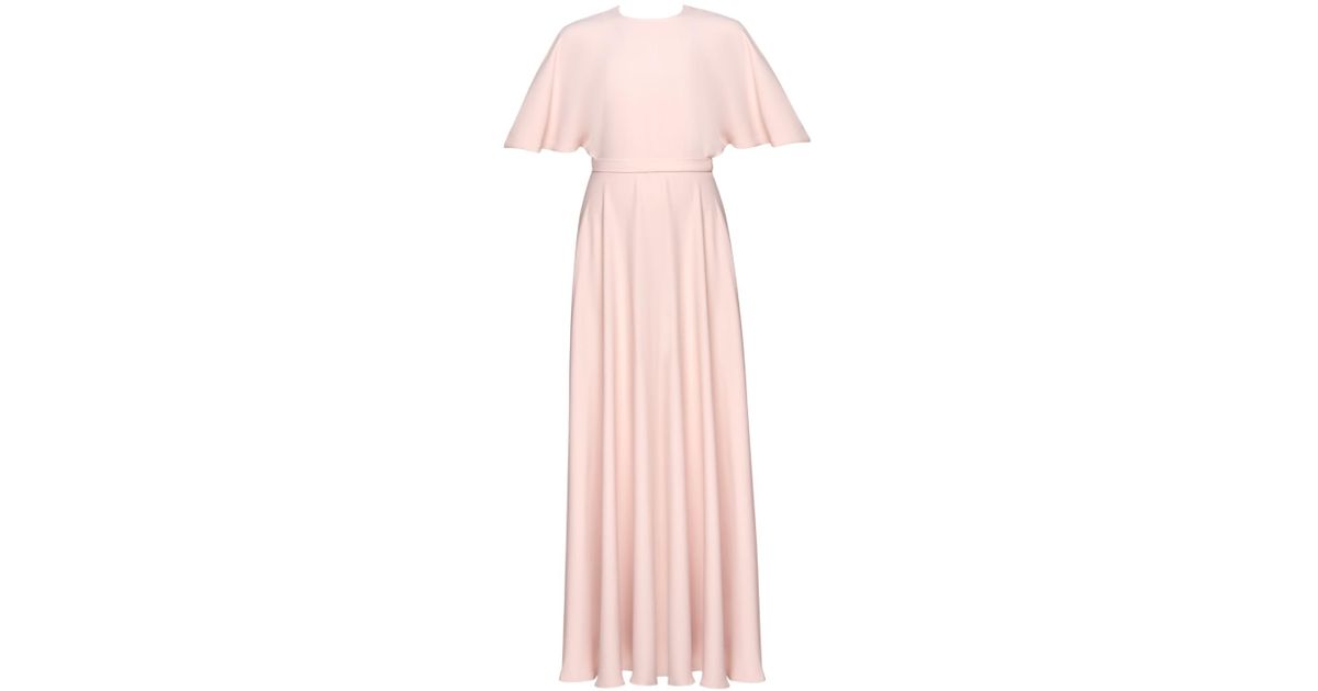 pastel pink maxi dress