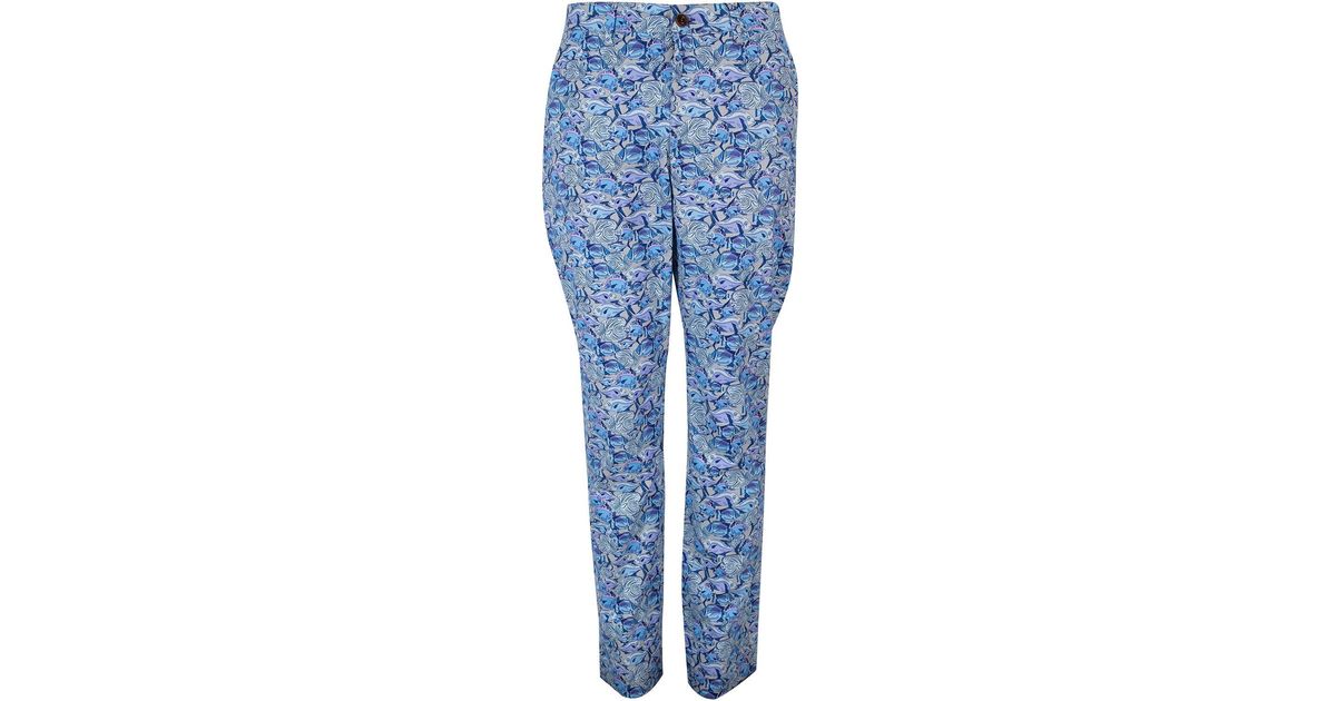 lords of harlech Charles Fish Skool Pants in Blue for Men | Lyst