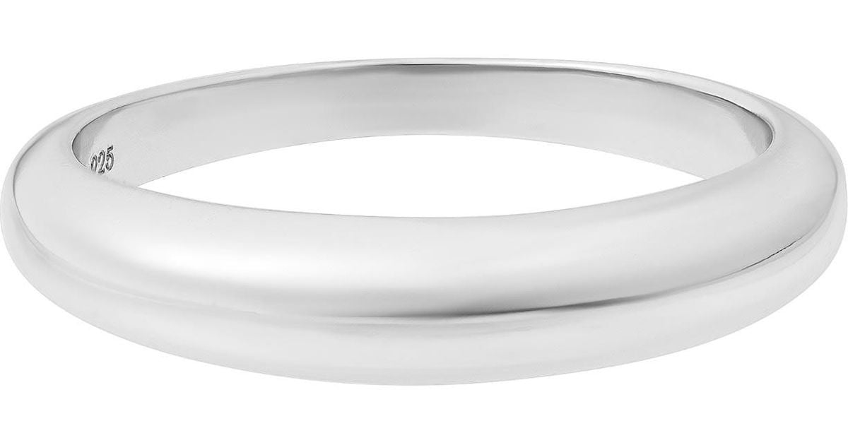 Cartilage Cartel Mini Dome Ring in White Lyst