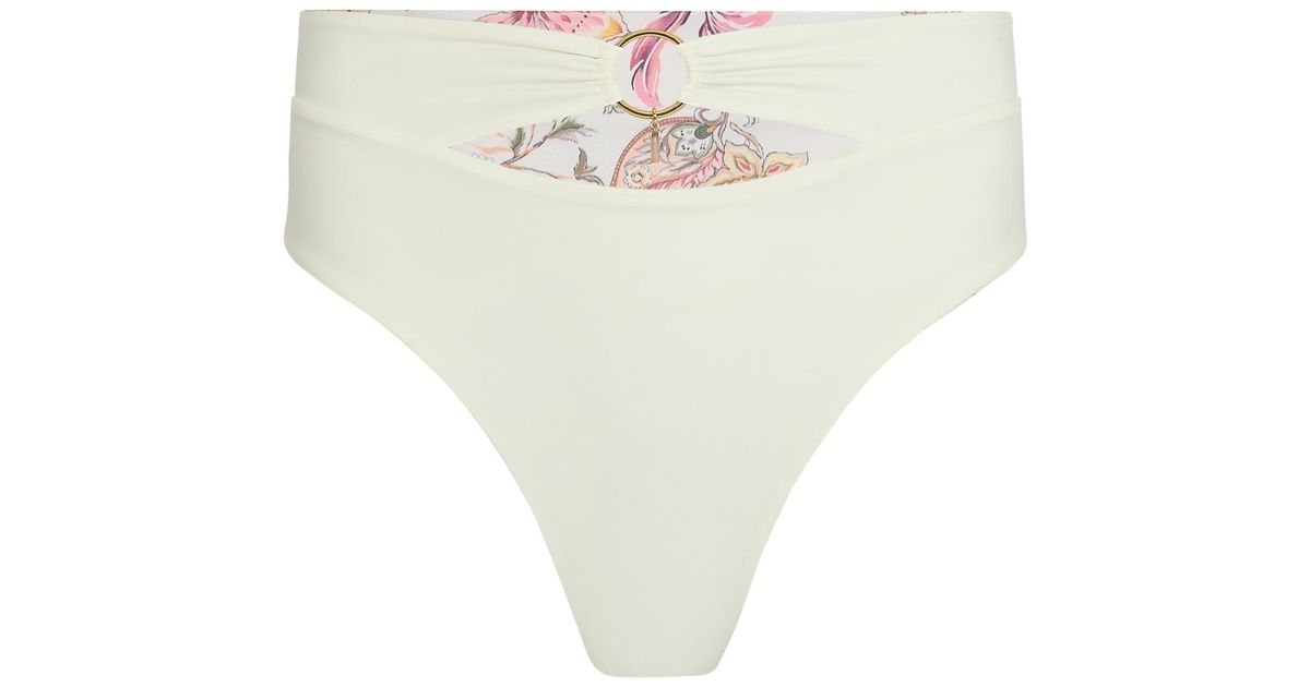 Haus of Mclees Reversible Ayla Bikini Bottom in White | Lyst UK