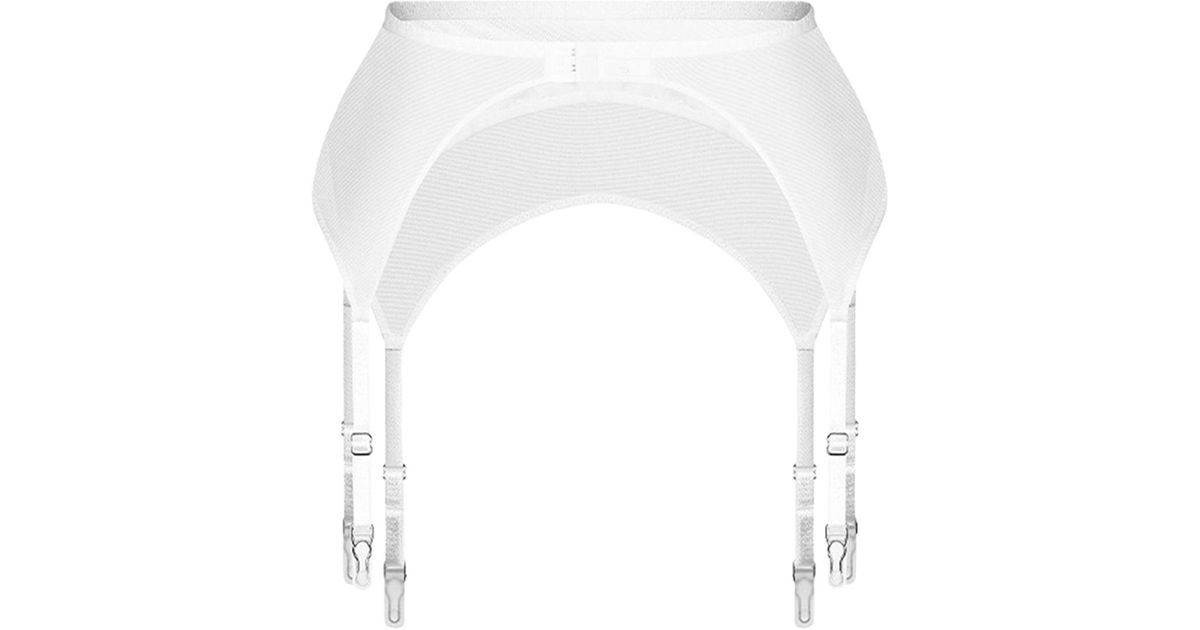 Zhilyova Asteria Garter Belt in White | Lyst