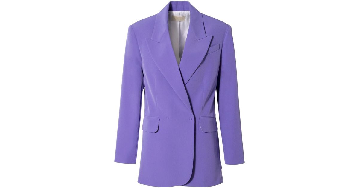 AGGI by HALEWSKI Blair Opulence Oversized Blazer in Purple | Lyst UK