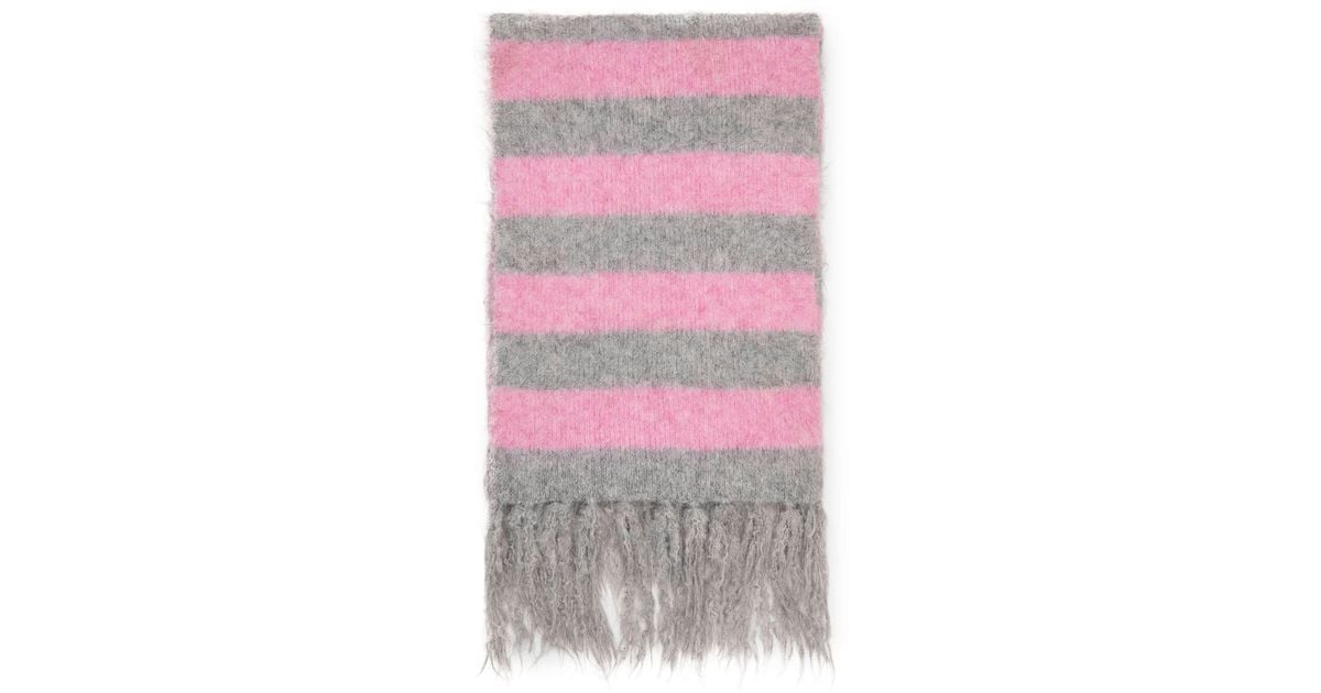 Tactile Rectangle Backpack James Lakeland Stripe Blanket Scarf in Pink | Lyst