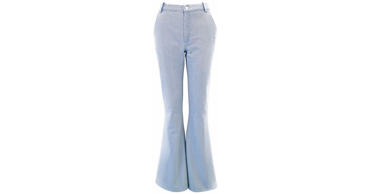 light blue bell bottom pants