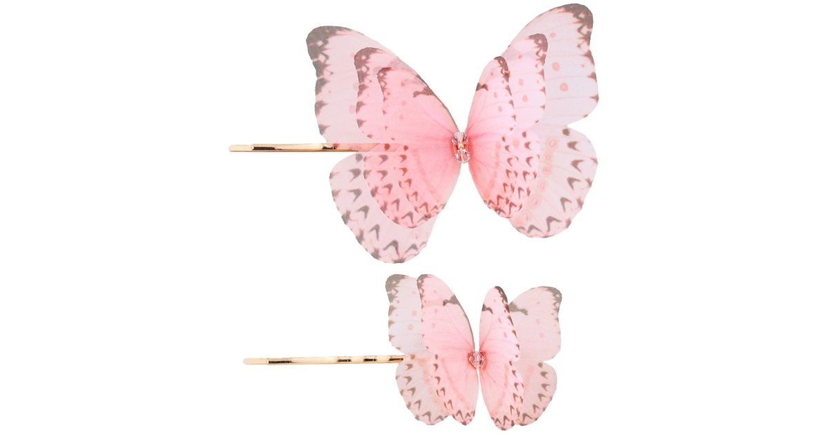 thumbnail image 2 of 5 Bronze Tone Butterfly Filigree Hair Clips - Bobby Pins, Iron & Brass, Unbranded HC05 2 of 4