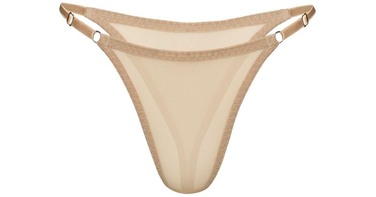 Daily Underwear Neutrals Adjustable String Panties Base Nude in Natural ...