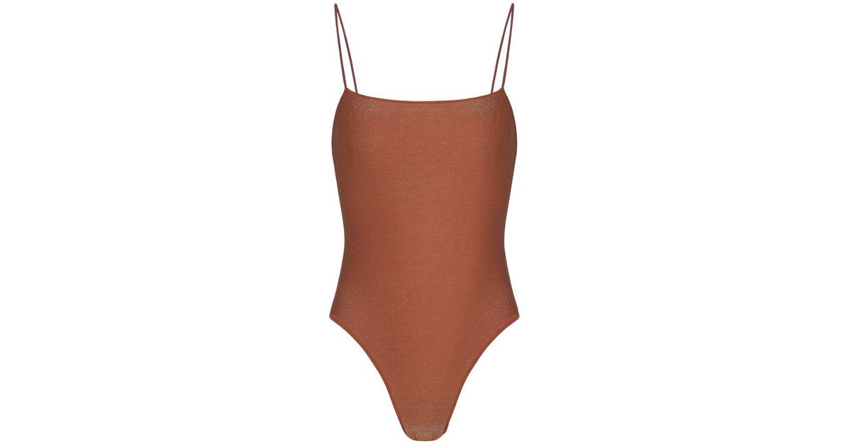 Pianella's Dawn High-Leg One-Piece Swimsuit – Bronze in Brown | Lyst
