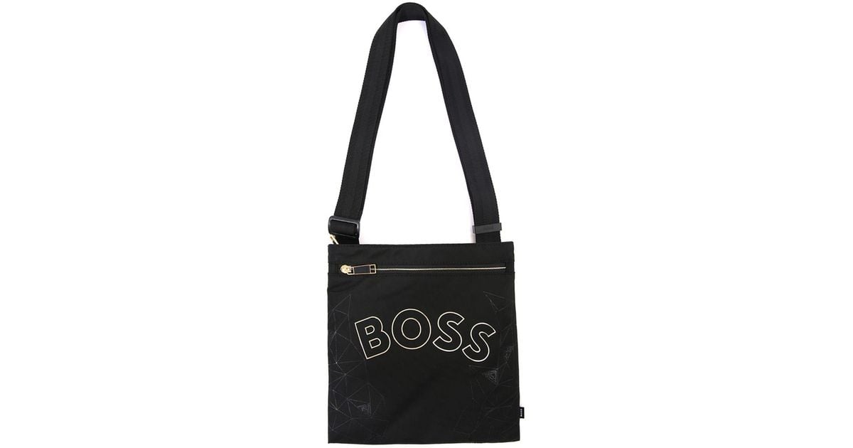 BOSS by HUGO BOSS Synthetic Logo & Seasonal Pattern Envelope Bag in